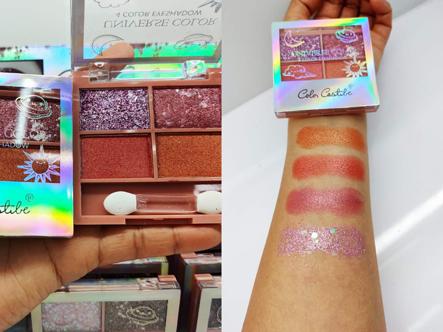 200 pieces of matte glitter glitter, colorful and dazzling ins art eyeshadow, waterproof and non-smudging