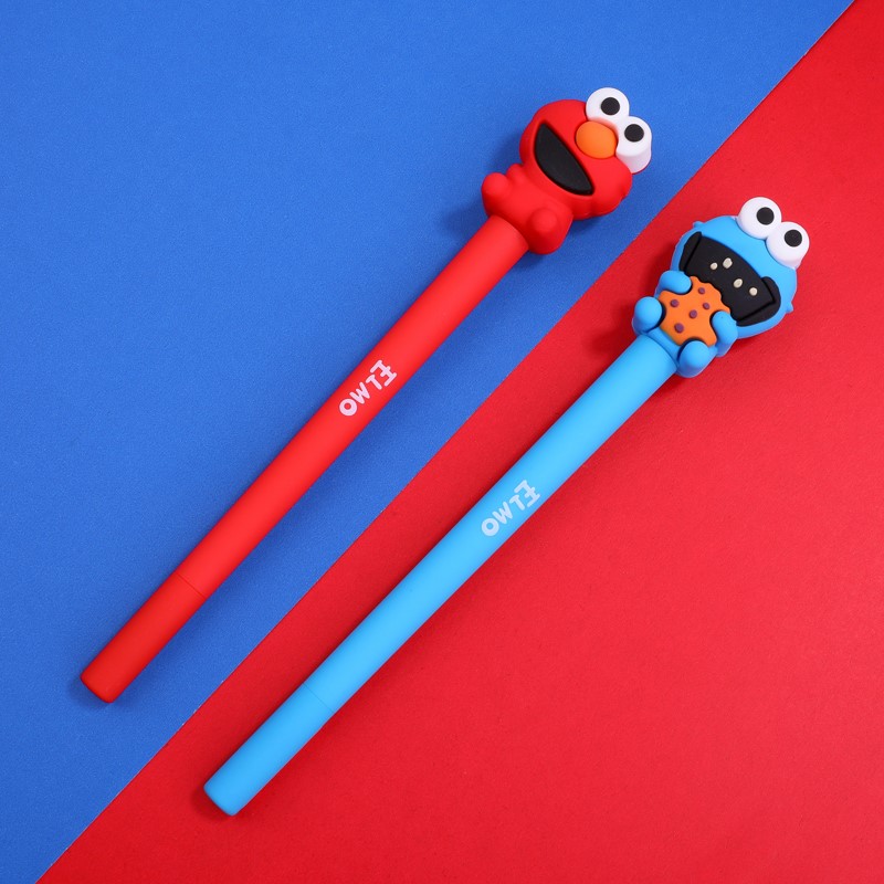 创意硅胶造型笔（插盒芝麻街）减压笔办公文具学生学习用品替芯大容量型号PX-8046