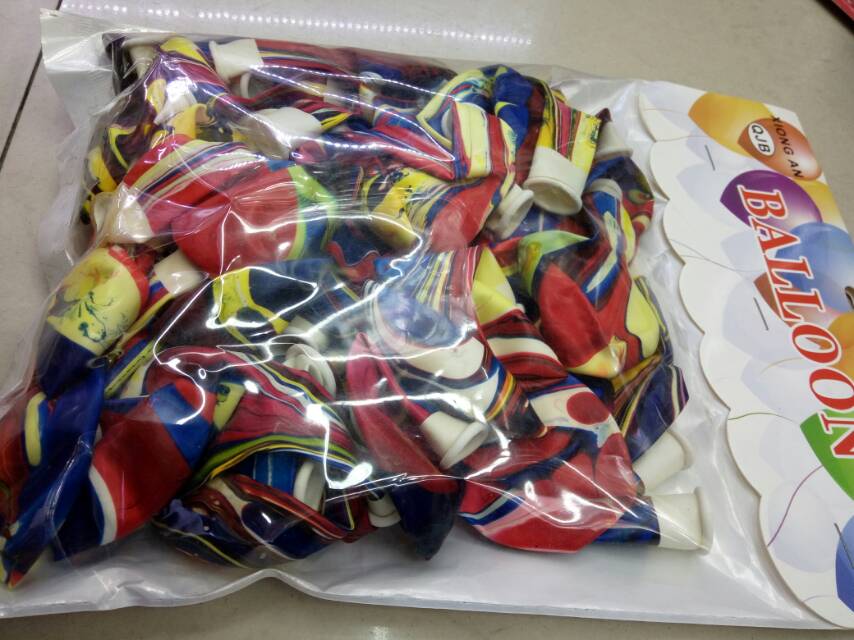 European and American style agate-colored balloons details Picture