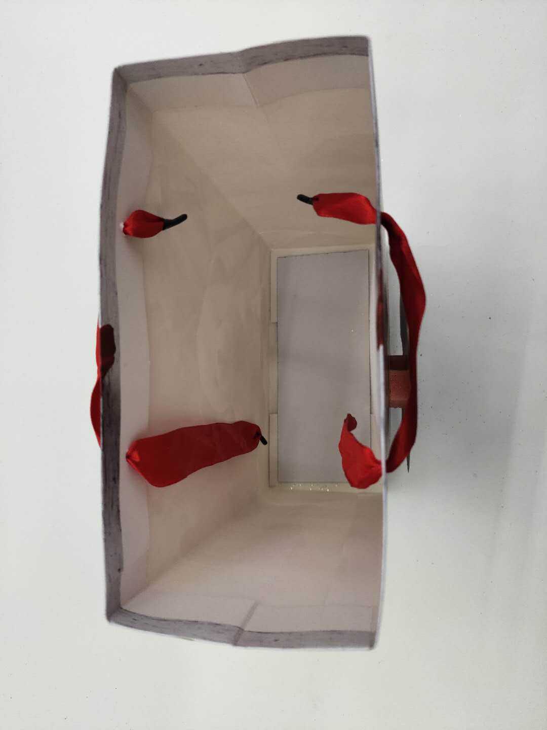 批发小熊贴片礼品袋四色混手提袋服装袋细节图