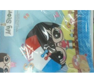 七彩校园学生中号卡通可爱风书套