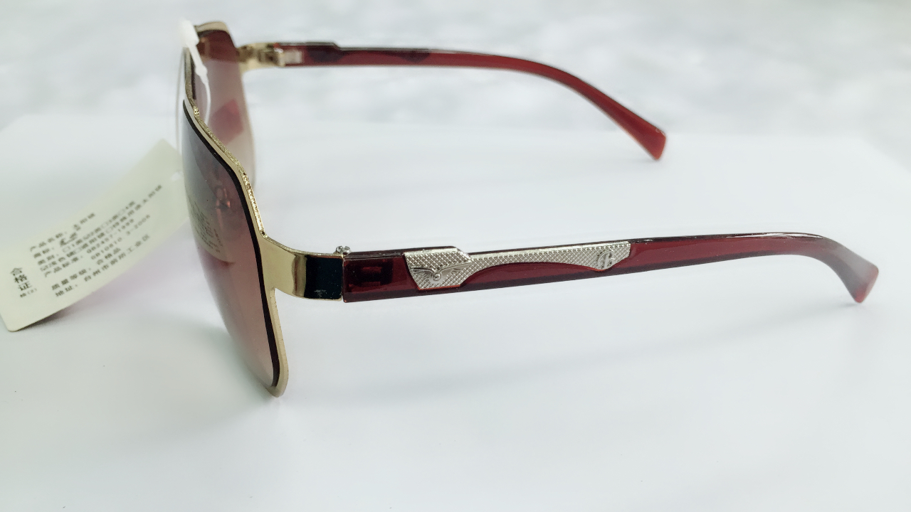 New UV-resistant sunglasses, tea-colored polarized trendy Korean version trendy sunglasses 009222 details Picture