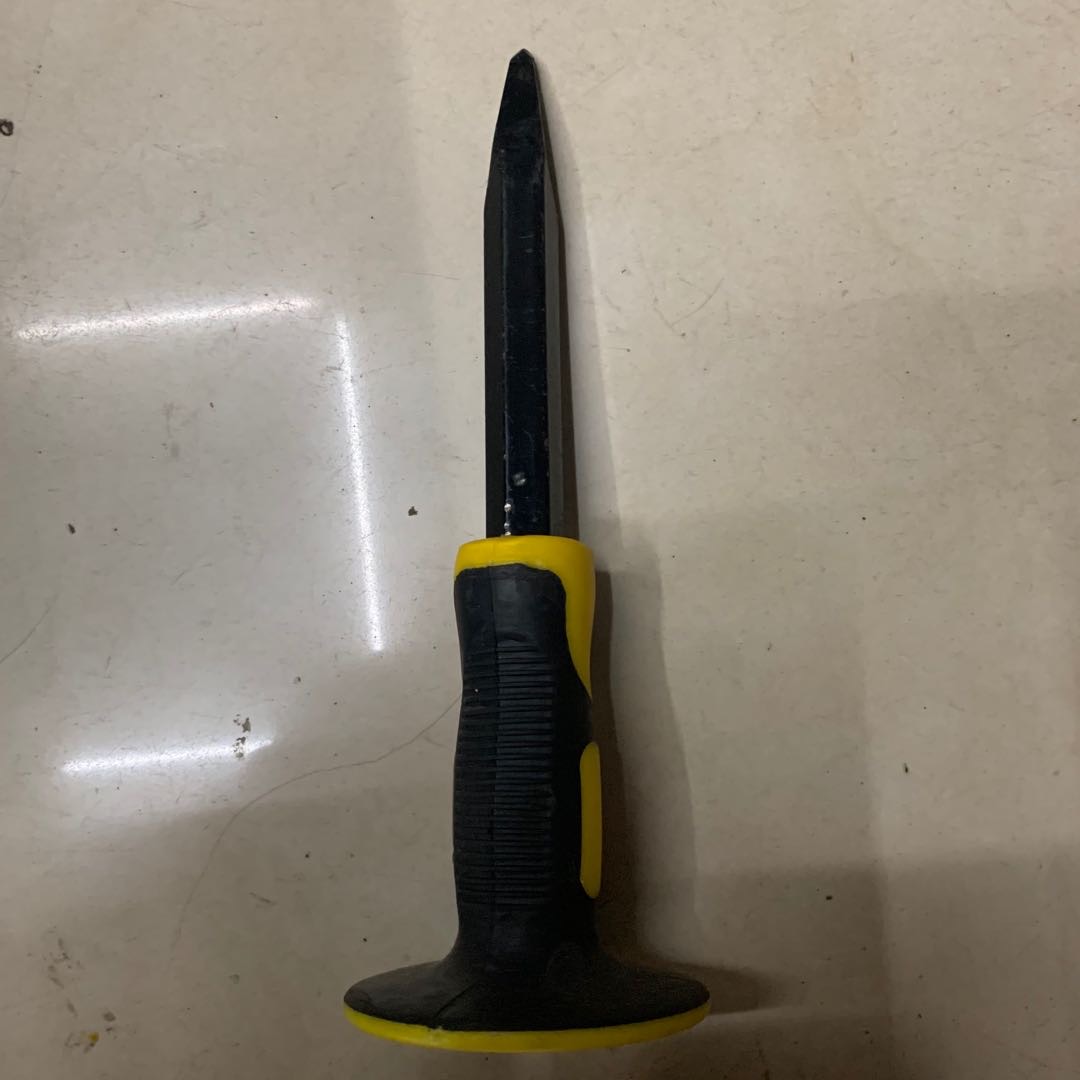 Site Chisel Tools Multi-Use 16*250 Black Ring Round Flat Stone Chisel Construction Tools