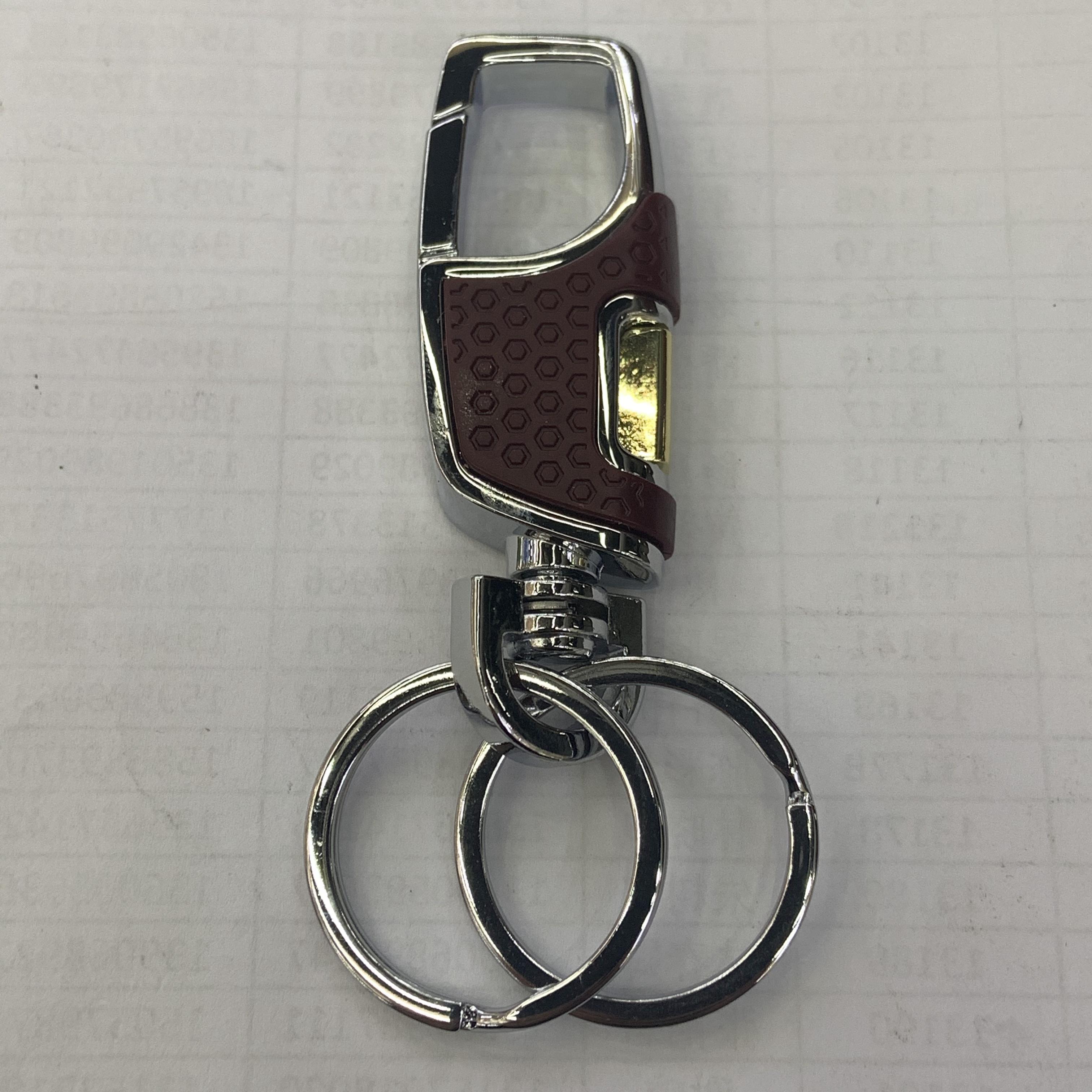 男士汽车钥匙扣 真皮金属钥匙扣 腰挂钥匙链广告小礼品货号-13272