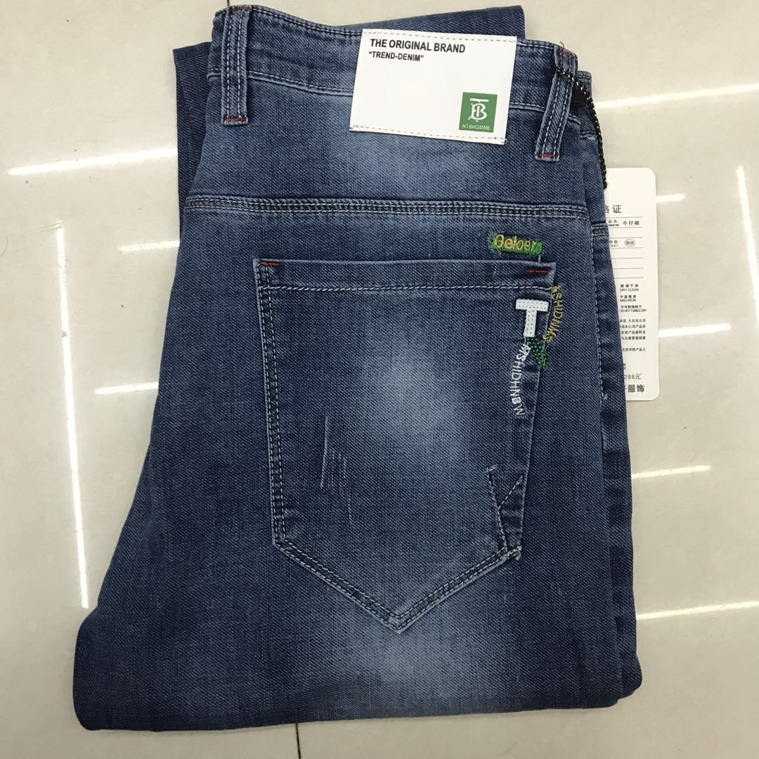 Spring new men's stretch straight-leg pants for leg shaping Specification image