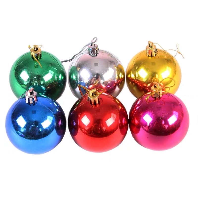 Christmas decorative balls, shopping mall decorative bright balls, festival shop window decorative hanging balls, kindergarten decorative colorful balls Specification image