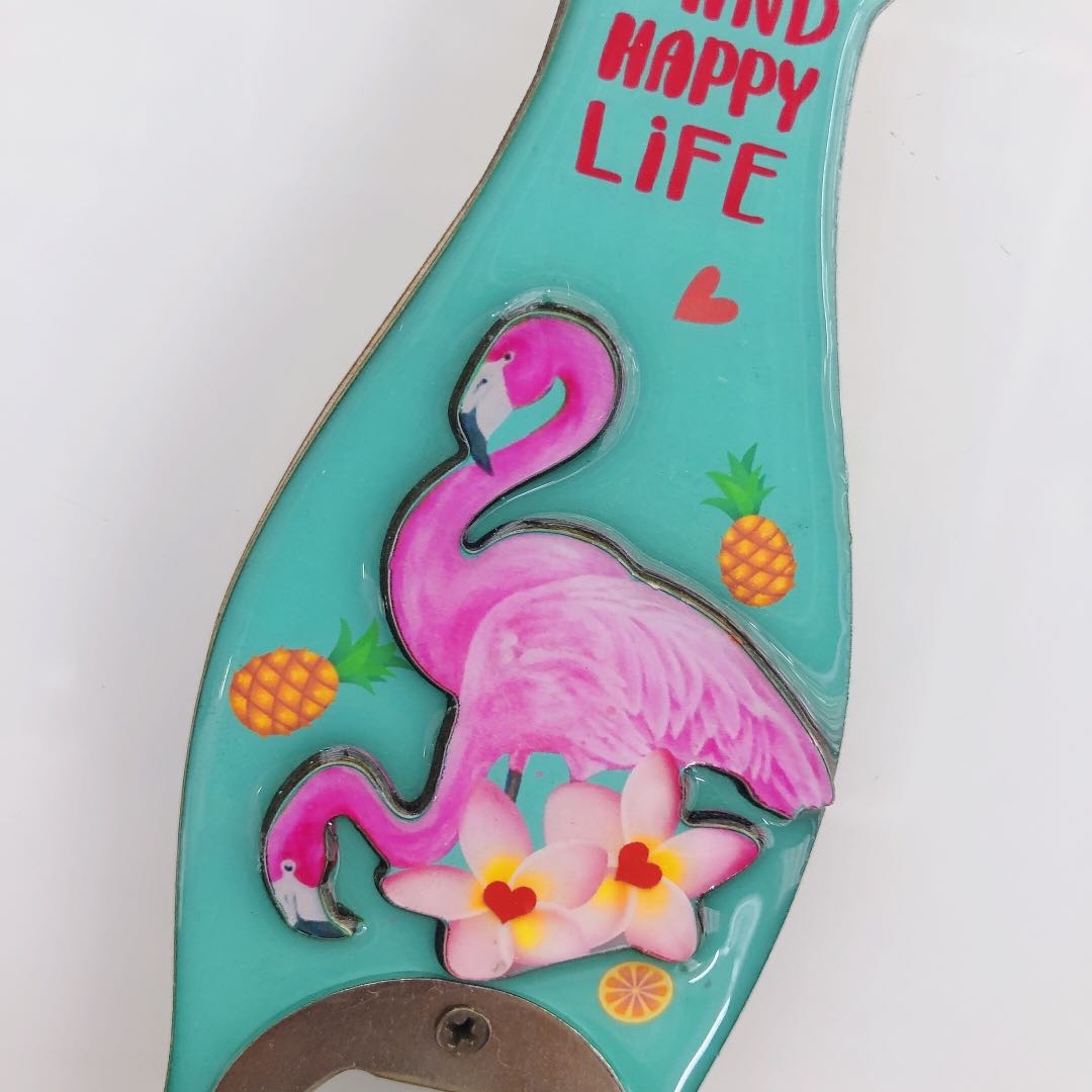 啤酒开瓶器创意冰箱贴启子钥匙扣起瓶器广告定制带磁铁冰箱贴产品图