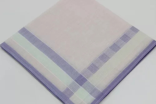 Handkerchief Refreshing Soft Striped Checkered Cotton Handkerchief 60 Warm Men's And Women's Cotton Handkerchiefs 30Cm