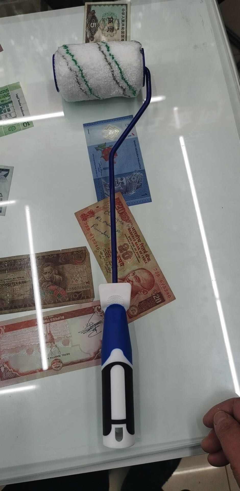 三色柄滚筒刷涂料刷五金刷墙漆刷