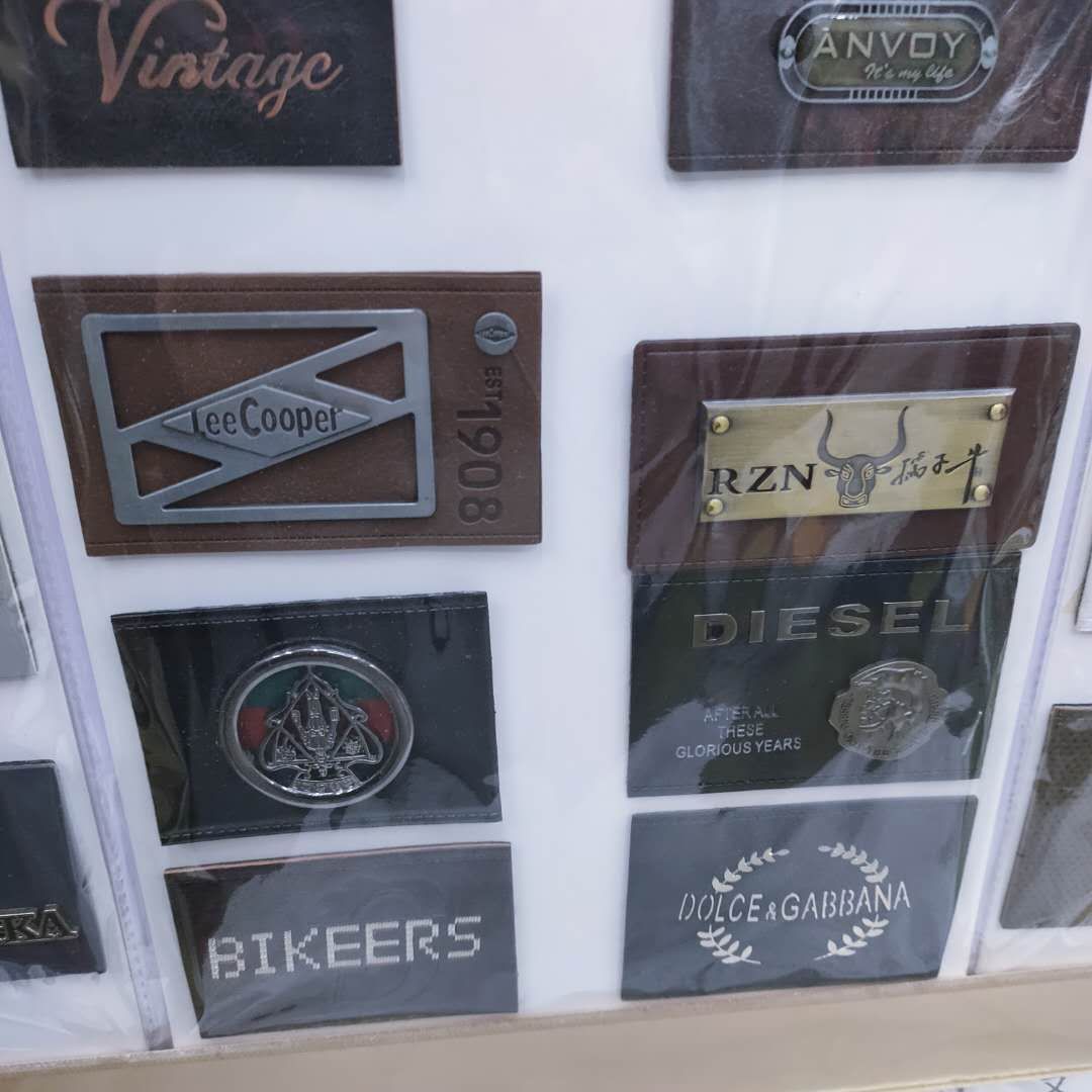 定制设计手作压痕皮标皮牌刻字合金商标腰牌侧标打样