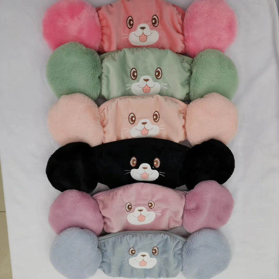 Child mask girl hair bulb boy baby special ear protection in autumn and winter warm ear protection wind protection in winter thumbnail