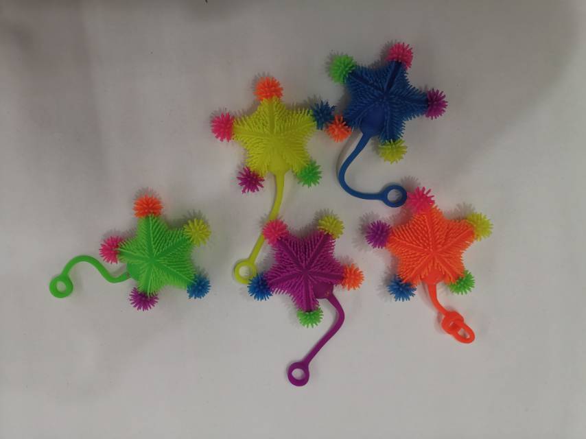 彩色五角星仿真玩具可爱软绵绵的PU减压恶搞玩具