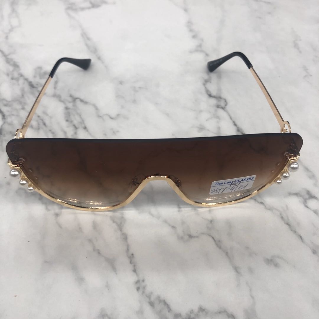 New vintage rice nail frame sunglasses for men and women thumbnail