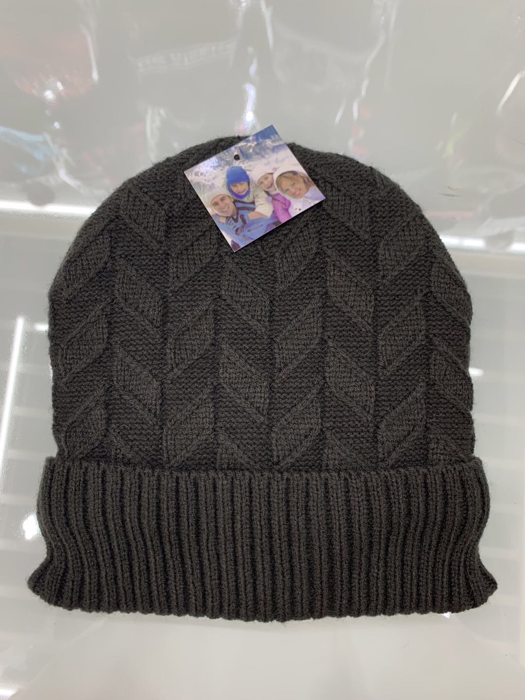 Autumn and winter add velvet woolen hats for men and women Korean version of versatile popular logo knitted hat cold insulation and thick hat leisure thumbnail