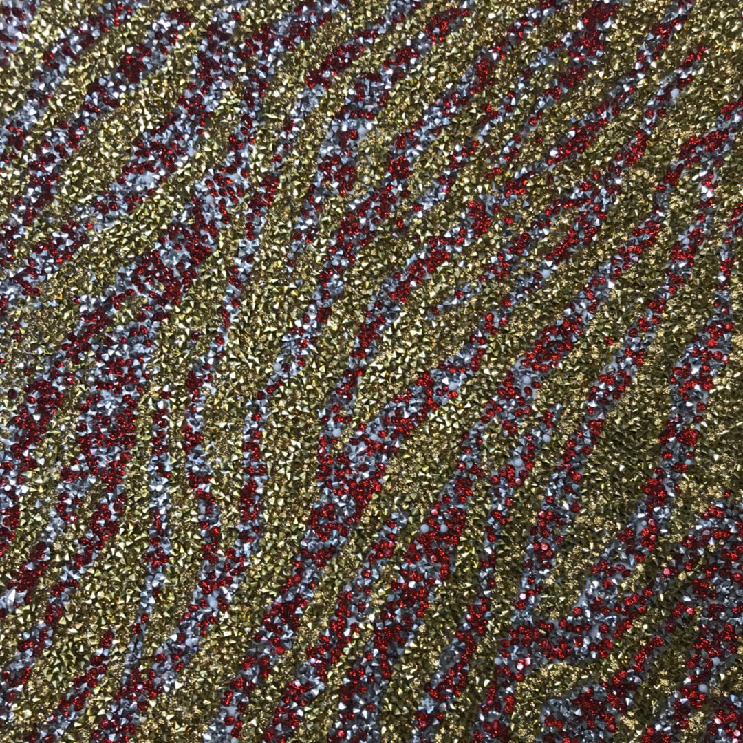 Gold Red Silver Hot Drill Clothing Accessories Can Be Cut Into Fashion Patterns Specification drawing