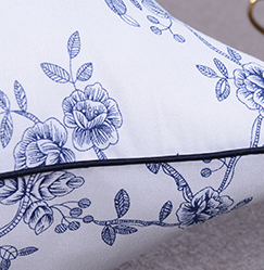 Factory direct sales and wholesale of pillows, pillow cores, health care neck pillows, five-star hotel feather velvet pillows, blue and white porcelain Specification image