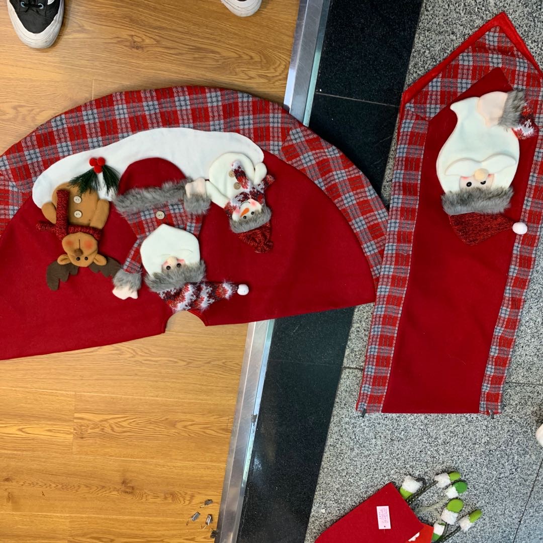 圣诞围裙桌旗圣诞装饰物喜庆圣诞节礼物