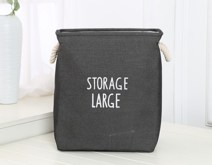 Twine Debris Container Korean Eva Cotton Thickened Storage Box Large Square Dirty Clothes Basket Home Fabric Storage Box Specification drawing