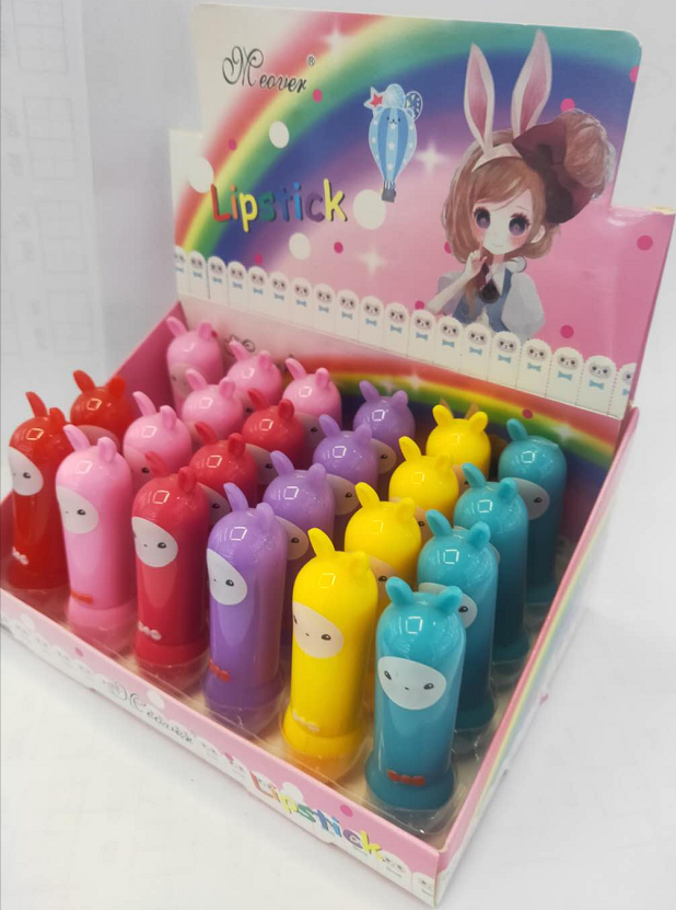 24支展示盒兔子管形六色变色唇膏0414产品图