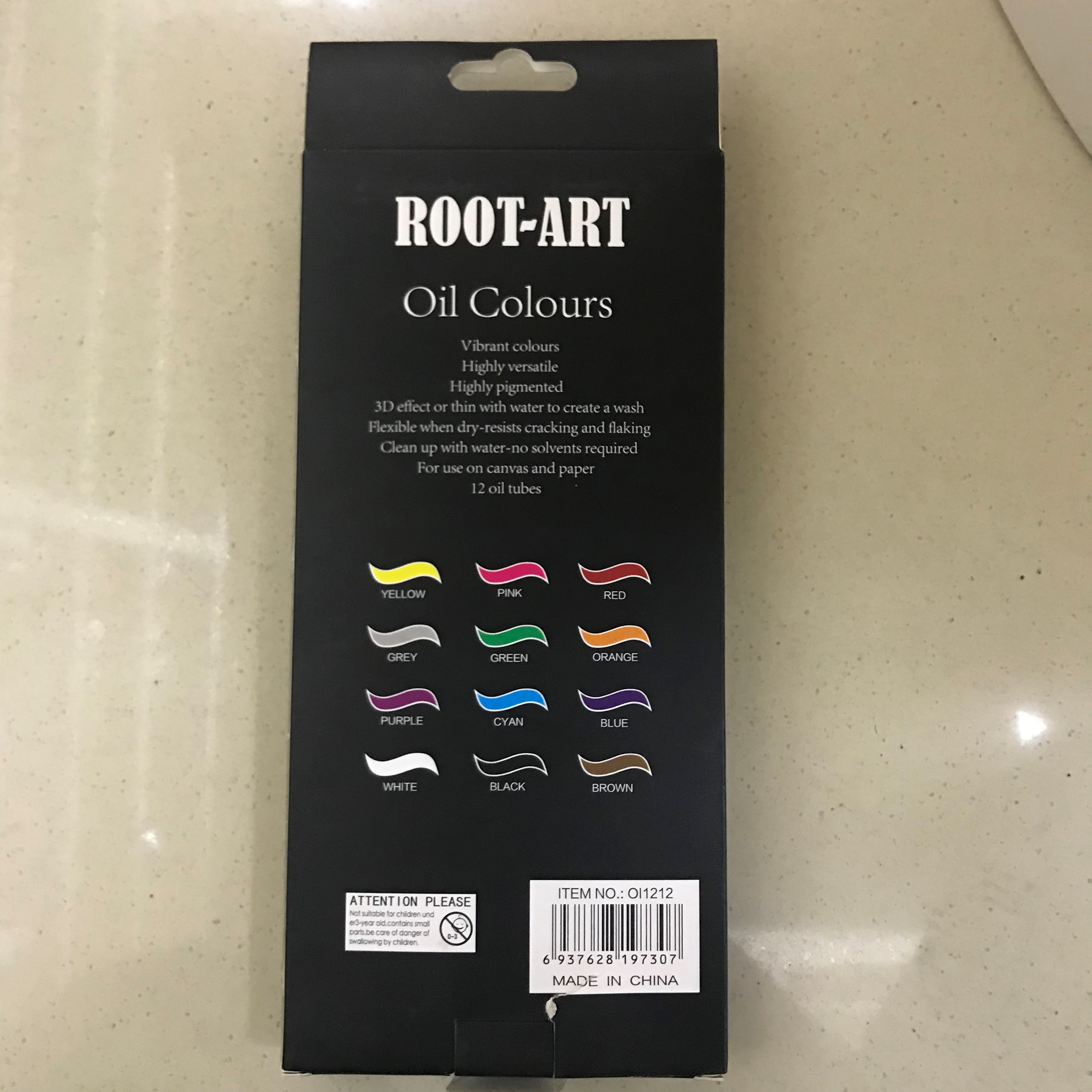 Rote Art Supplies Student Stationery Office Culture Art Calligraphy Drawing Supplies Art Pigments 12 Colors 12Ml Non-Toxic Waterproof Watercolor Box For Art Students Children Diy Hand-Painted details Picture