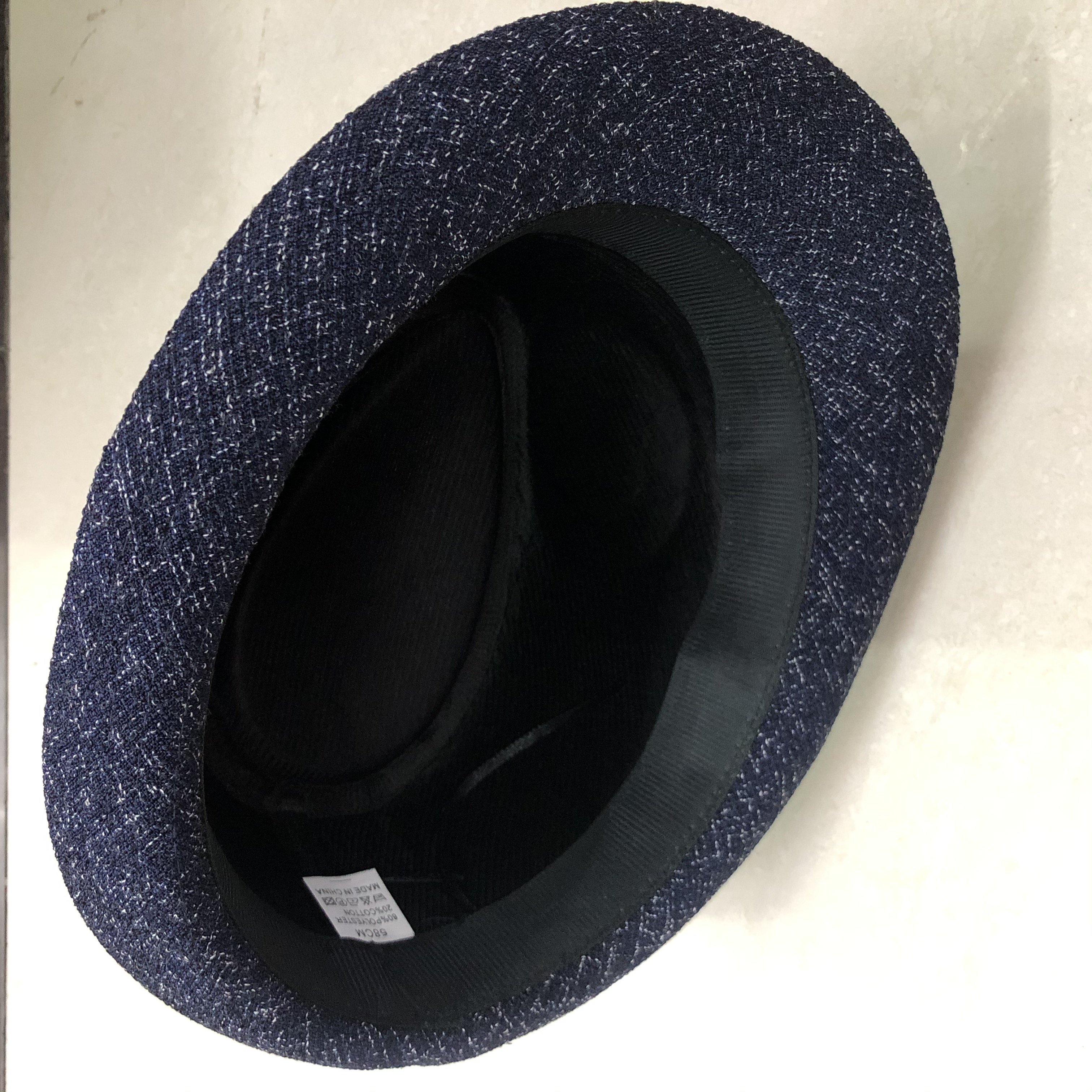 Hat Men Spring And Autumn Black Top Hat Hat Summer Korean Version Jazz Hat British Gentleman Western Cowboy Hat Panama Hat Specification drawing