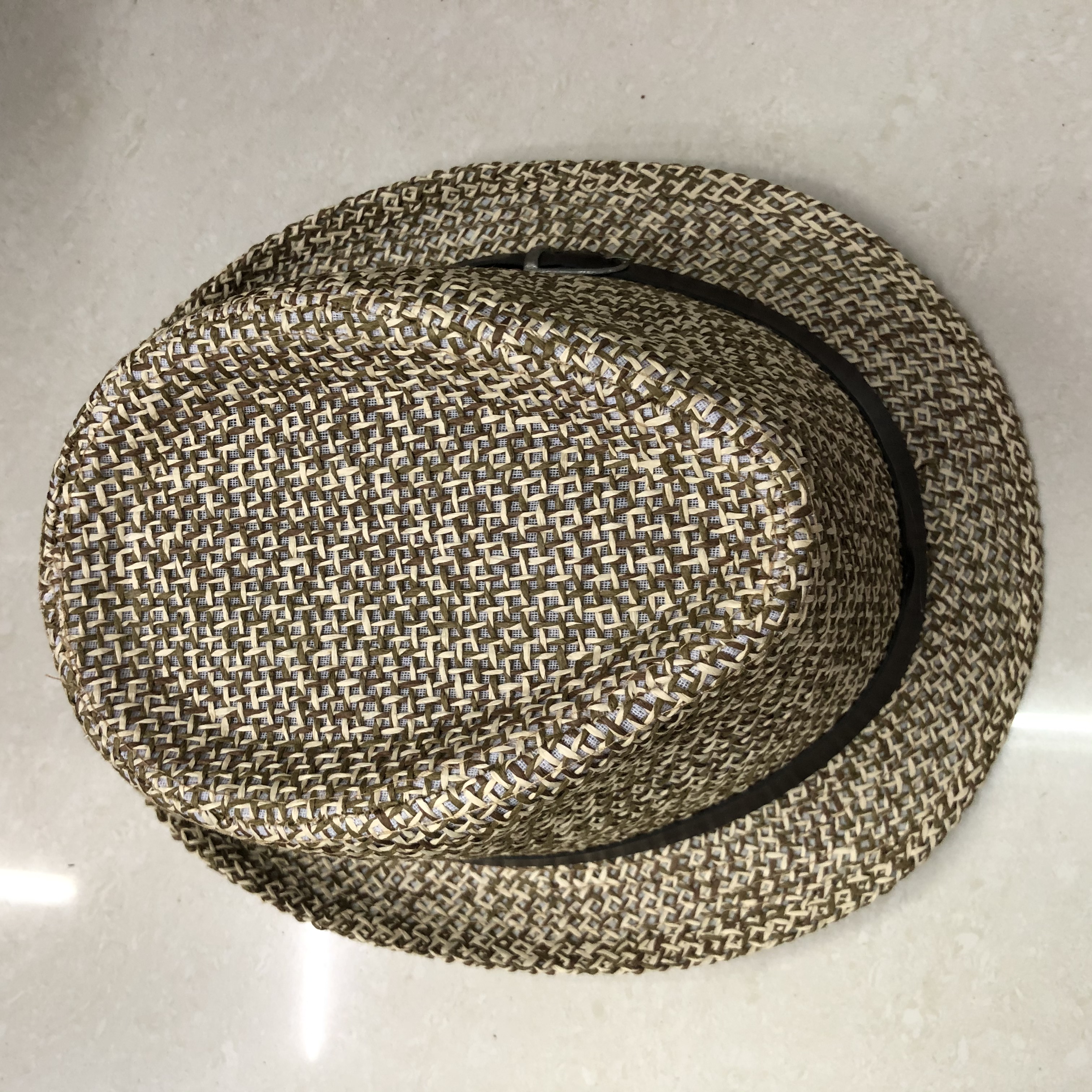 Summer English Small Top Hat Men Summer Outdoor Couple Hat Women Travel Sunshade Straw Hat Straw Braided Ladies Jazz Hat details Picture