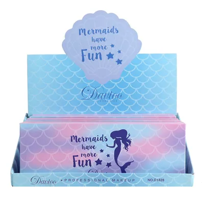 Davioo Mermaid Girl 12-Color Earth Color Eyeshadow Tray D1828