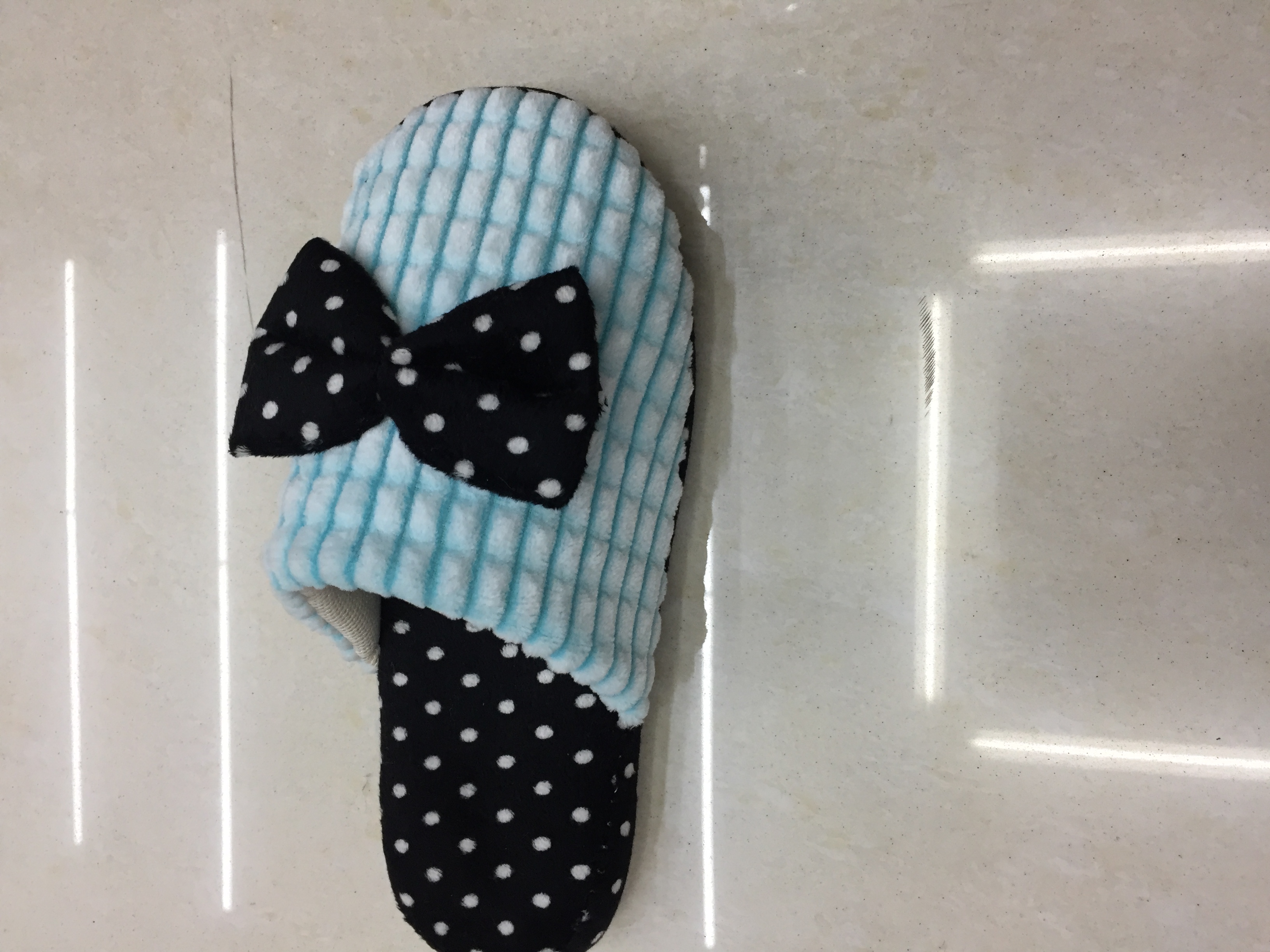 2067LUCK200 TPR soft-soled indoor Cotton slippers for women in Foreign trade details Picture