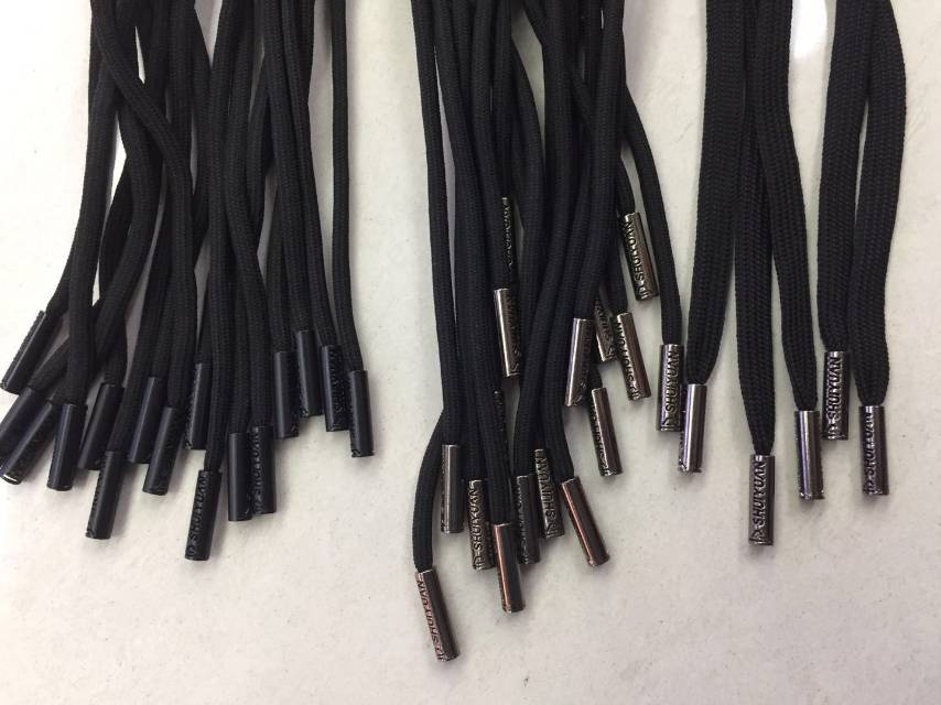 Waist rope, drawstring, long carat, gun color, black, silver and white, textile rope, clothing rope, large stock of clothing rope details Picture