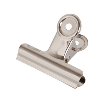 白钢夹装订票据75mm不锈钢铁夹票夹金属夹收纳夹详情1