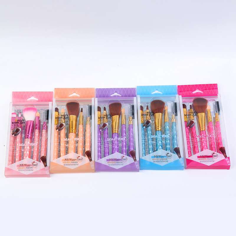 Beginner's 5-screw makeup brush set, complete makeup tools, eyeshadow, Internet celebrity set, eyebrow brush, blush, loose powder brush Specification image