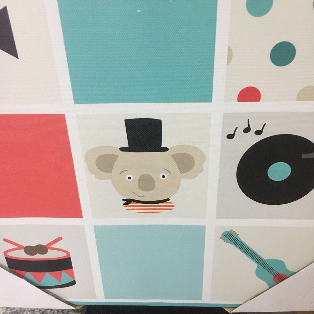 30*30实木家居装饰小熊墙挂相框