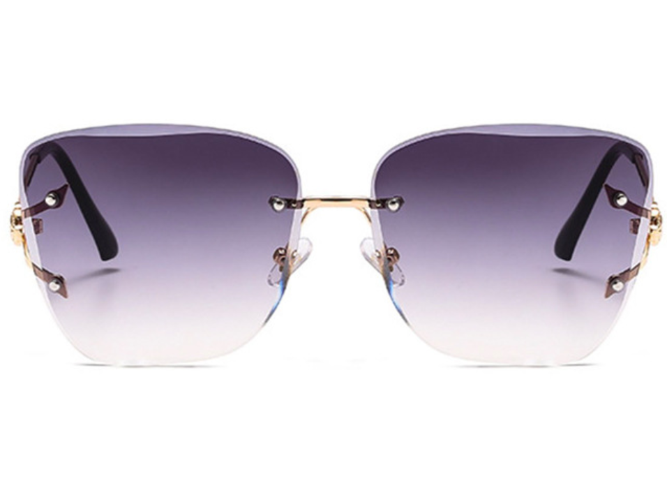 Fashionable sunglasses, large-framed square sunglasses, polarized glasses, Korean version, trendy and trendy, high-end color PC women's style, 7242