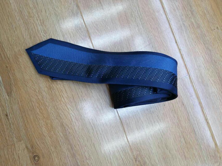 The latest trend of men's polyester single-color nylon formal wear ties details Picture