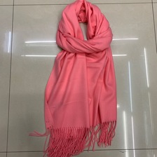 粉红色冬款长巾时尚围脖披肩围巾厂家直销