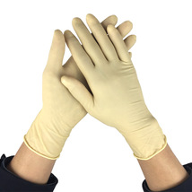 一次性乳胶手套手术橡胶手套食品级工业胶皮丁晴乳胶劳保工厂手套