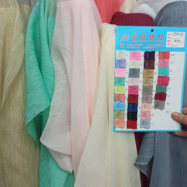 Snowflake gauze fabric dress, wholesale of snowflake gauze fabric