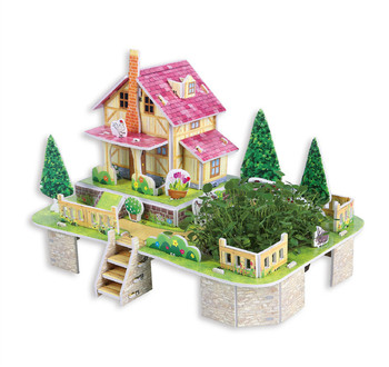 种植立体拼图 儿童手工diy亲子玩具 种植物3d立体拼图厂家批发