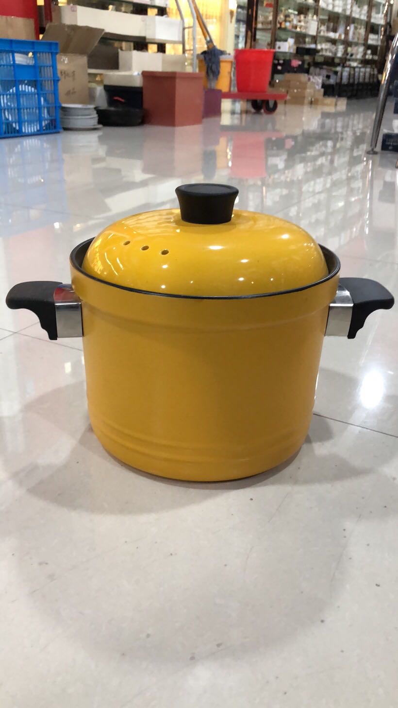 G-271色釉彩陶砂锅耐烧煲汤细节图