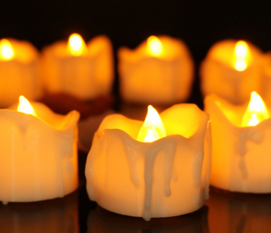 流泪电子蜡烛 电子蜡烛 圣诞节装饰12个装 LED蜡烛灯