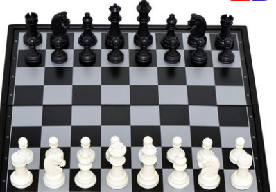国际象棋套装折叠棋盘小学生儿童大号磁力黑白跳棋