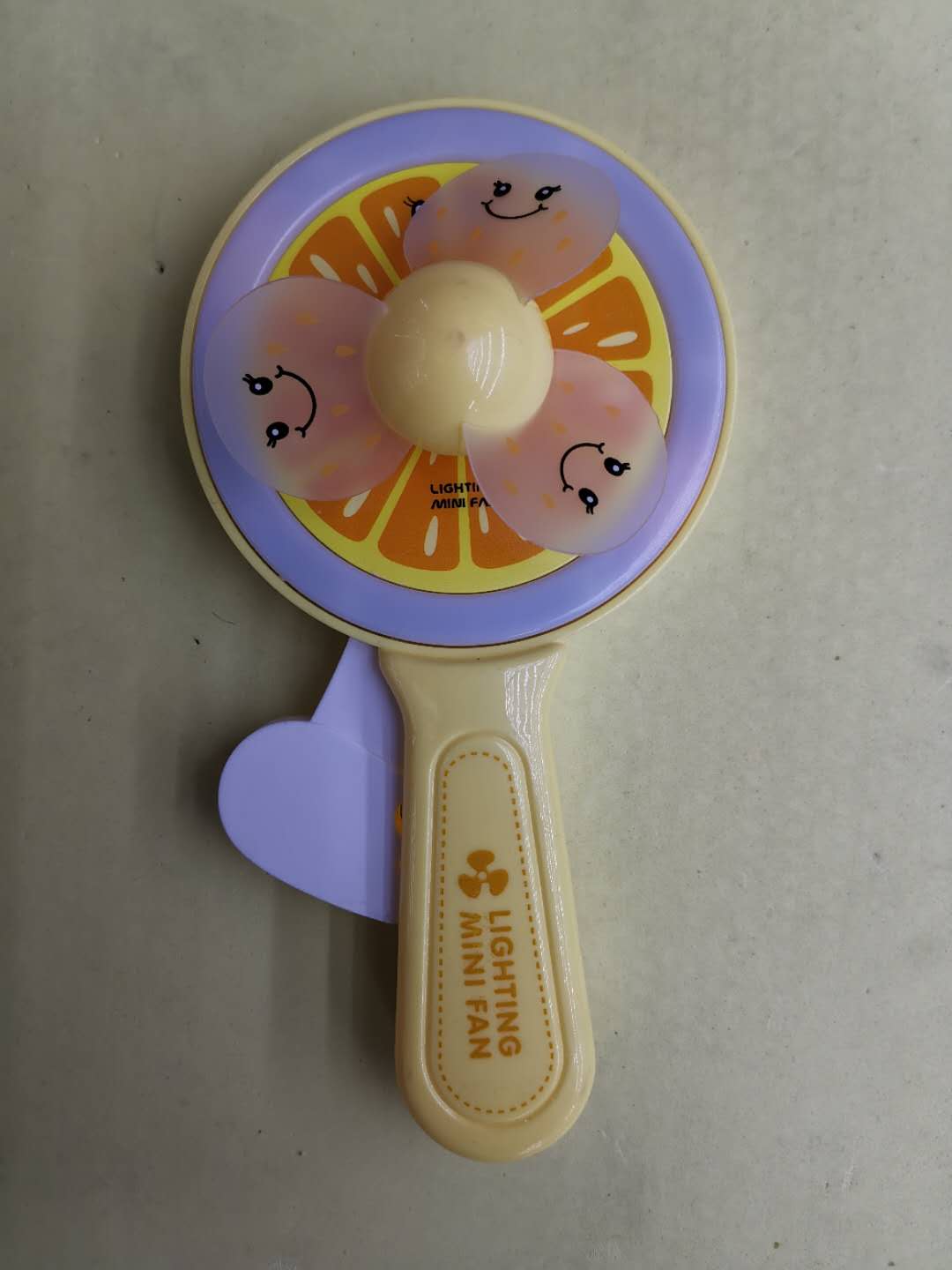 抖音同款卡通手压手持小风扇学生便携式手持网红风扇创意手动中空圆形