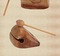 佛教用品法器实木儿童早教木鱼打击乐器原木色配棍子一套细节图