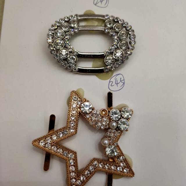 Metal Clasp Removable Fashion Women's Shoes Decorative Fashion Clasp Rhinestones Floral Women's Shoes Accessories