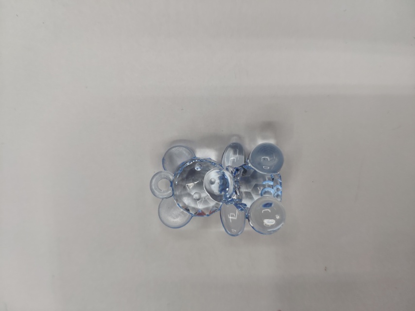 DIY jewelry accessories Cartoon bear blue transparent jewelry accessories Specification image