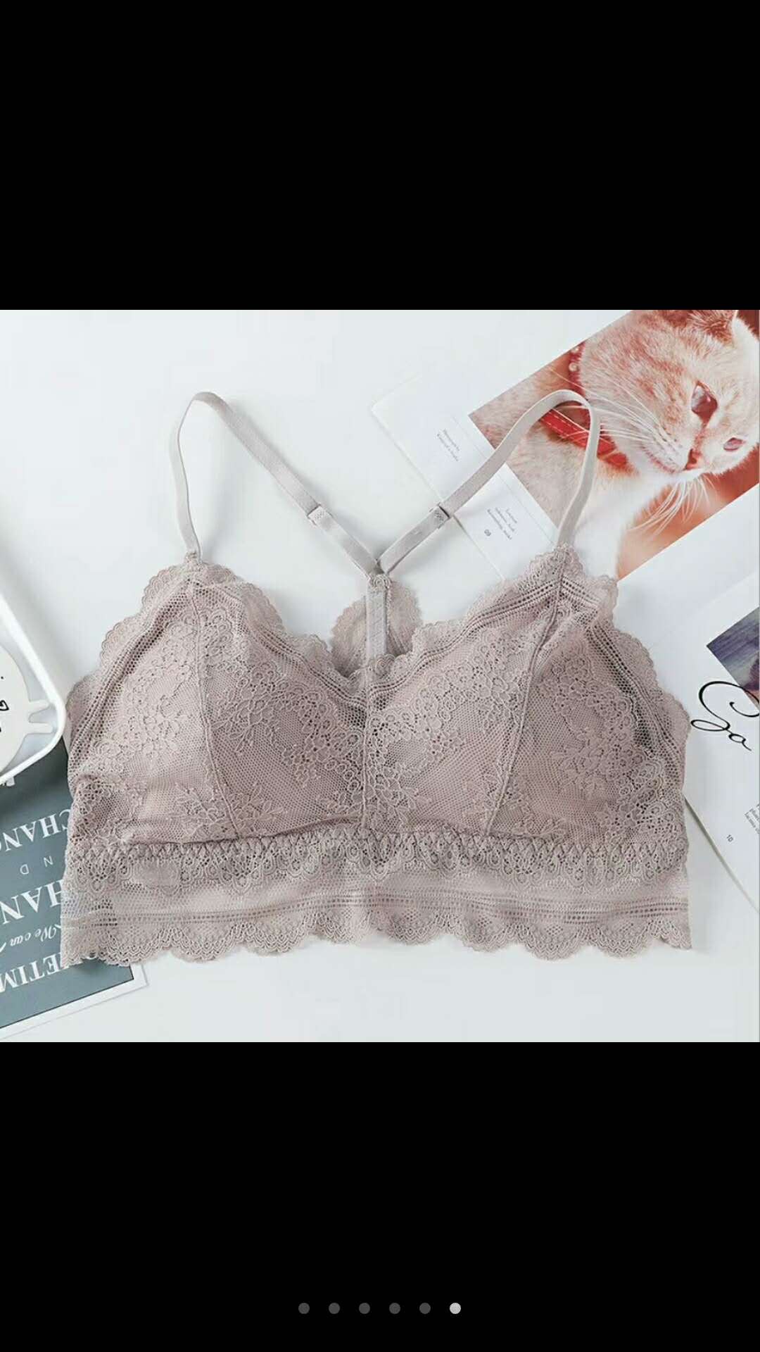 Women's Lace Lace Lace Strap Comfortable Lace Bra Lingerie Specification drawing