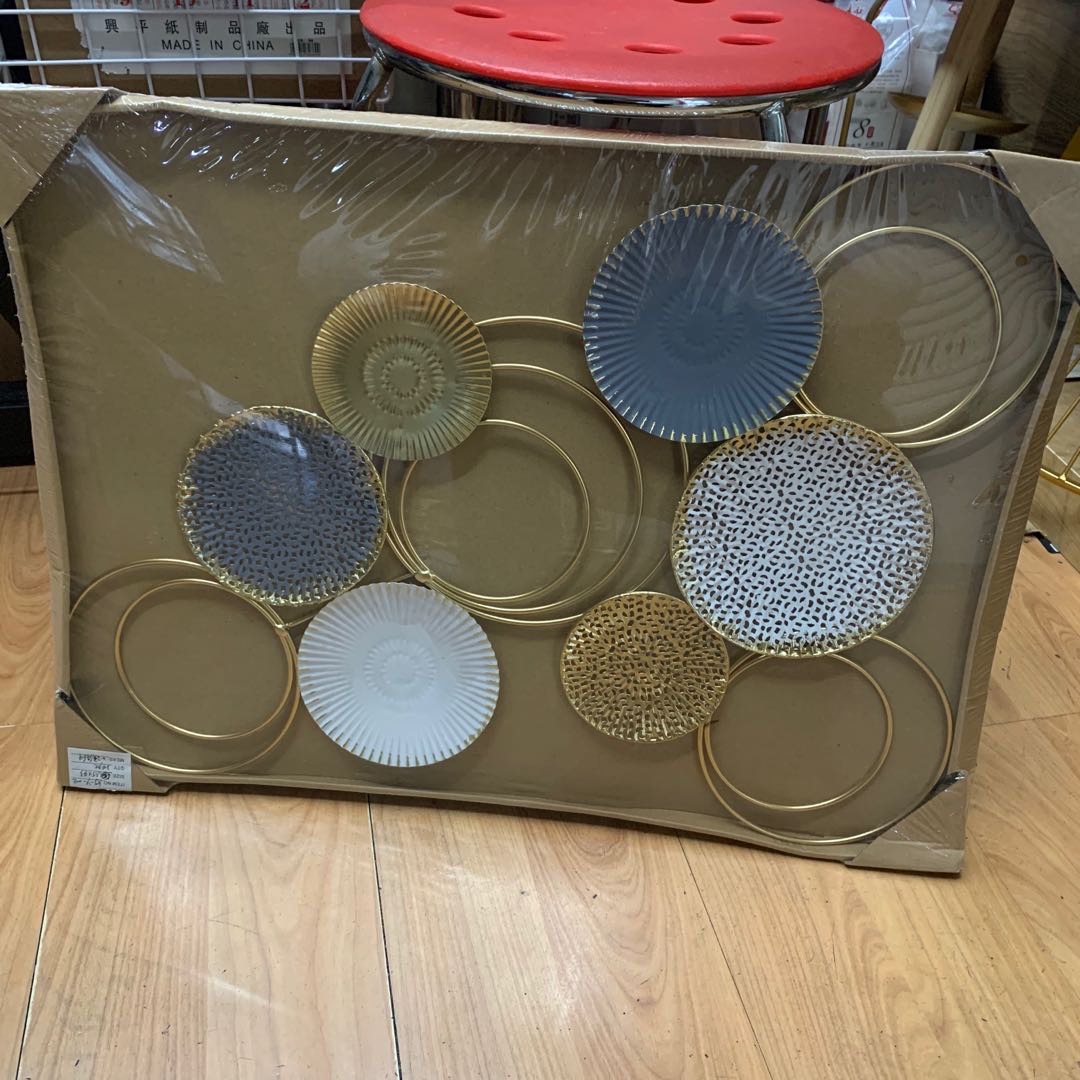 简约时尚镂空墙画金属装饰画桌上摆件