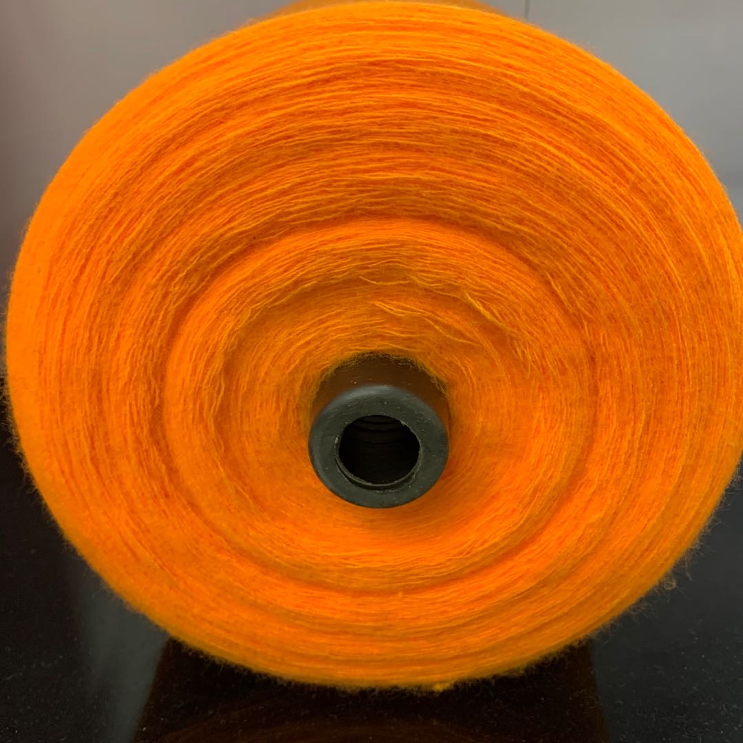 腈纶28支橙色开司米细毛线腈纶线膨体纱晴纶详情图2