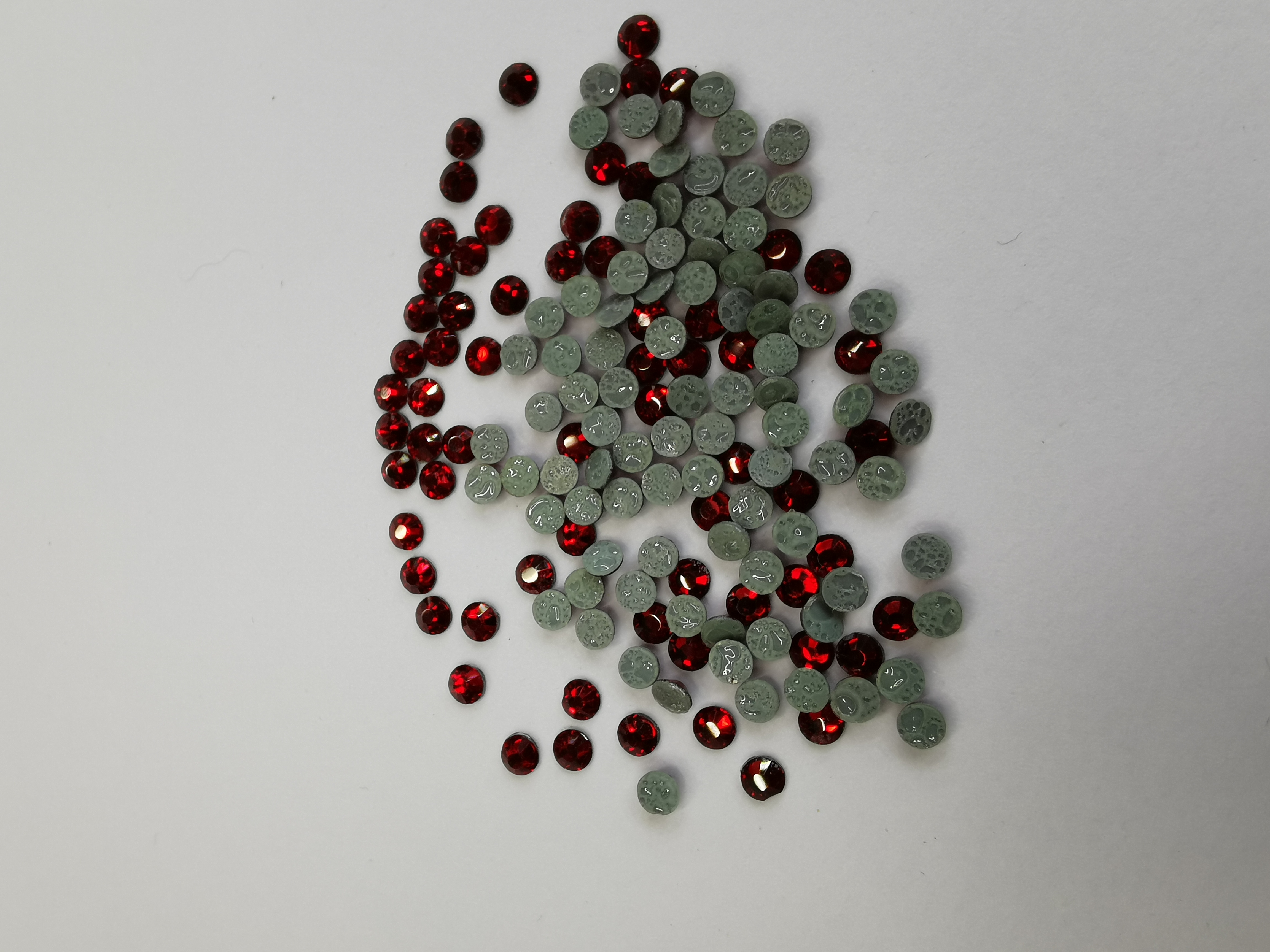 深红SS20仿奥钻精品钻平底钻美甲钻DIY钻产品图