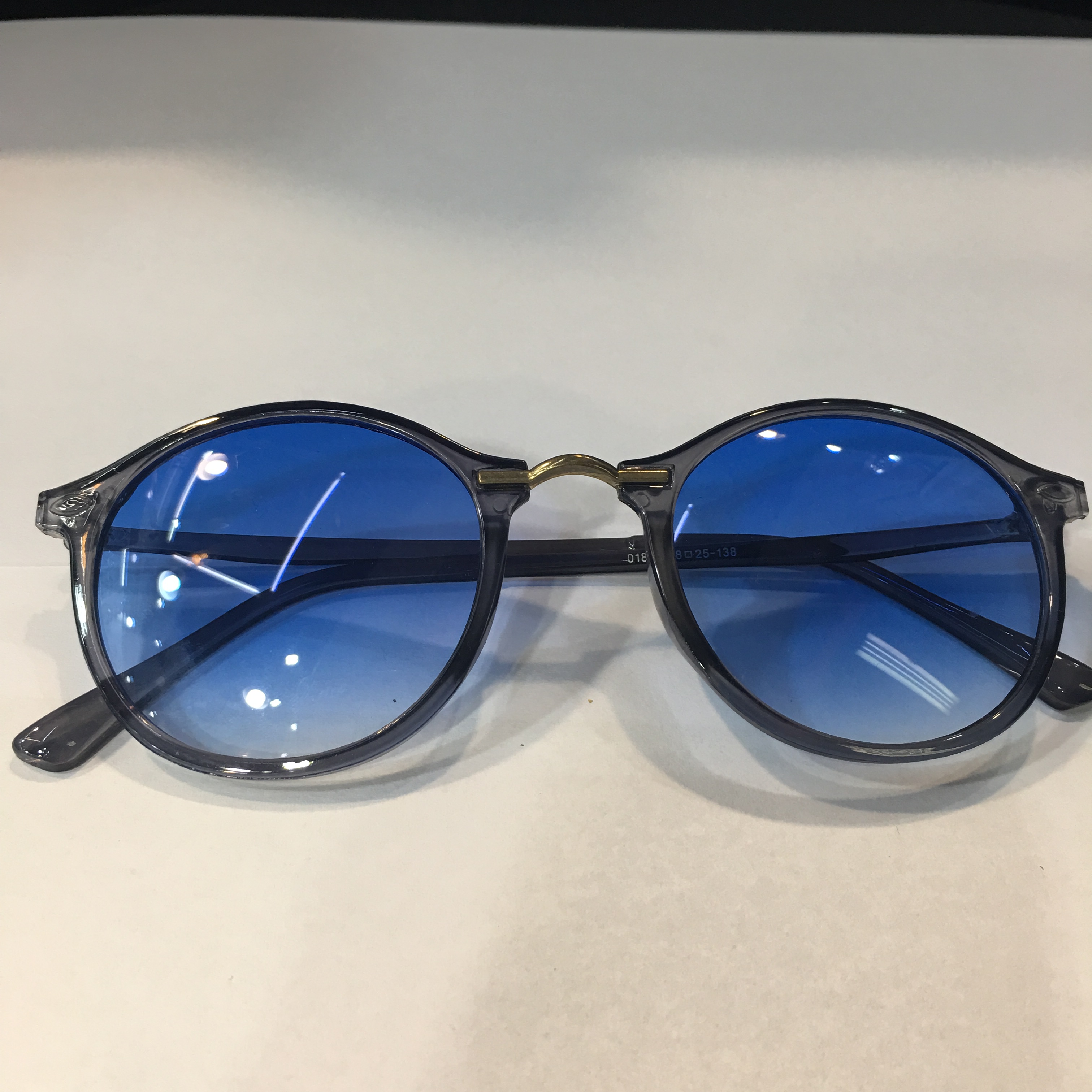 New Korean-style trendy UV-resistant sunglasses, fashionable round face eye protection glasses, versatile sunglasses for both men and women 222